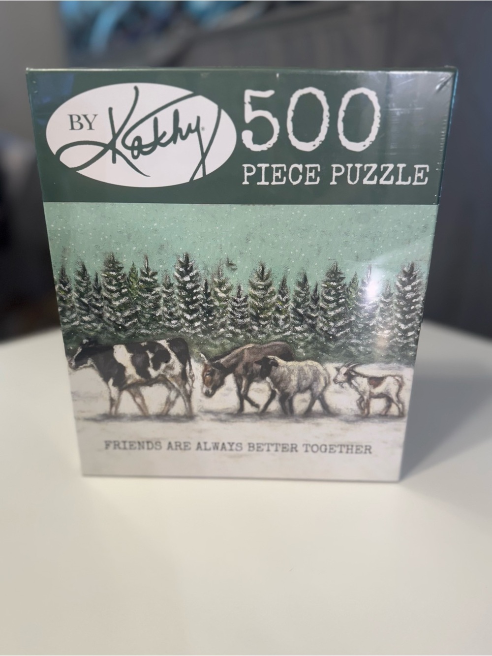 By Kathy 500 Piece Winter Animal Puzzle - New in Saran Wrap